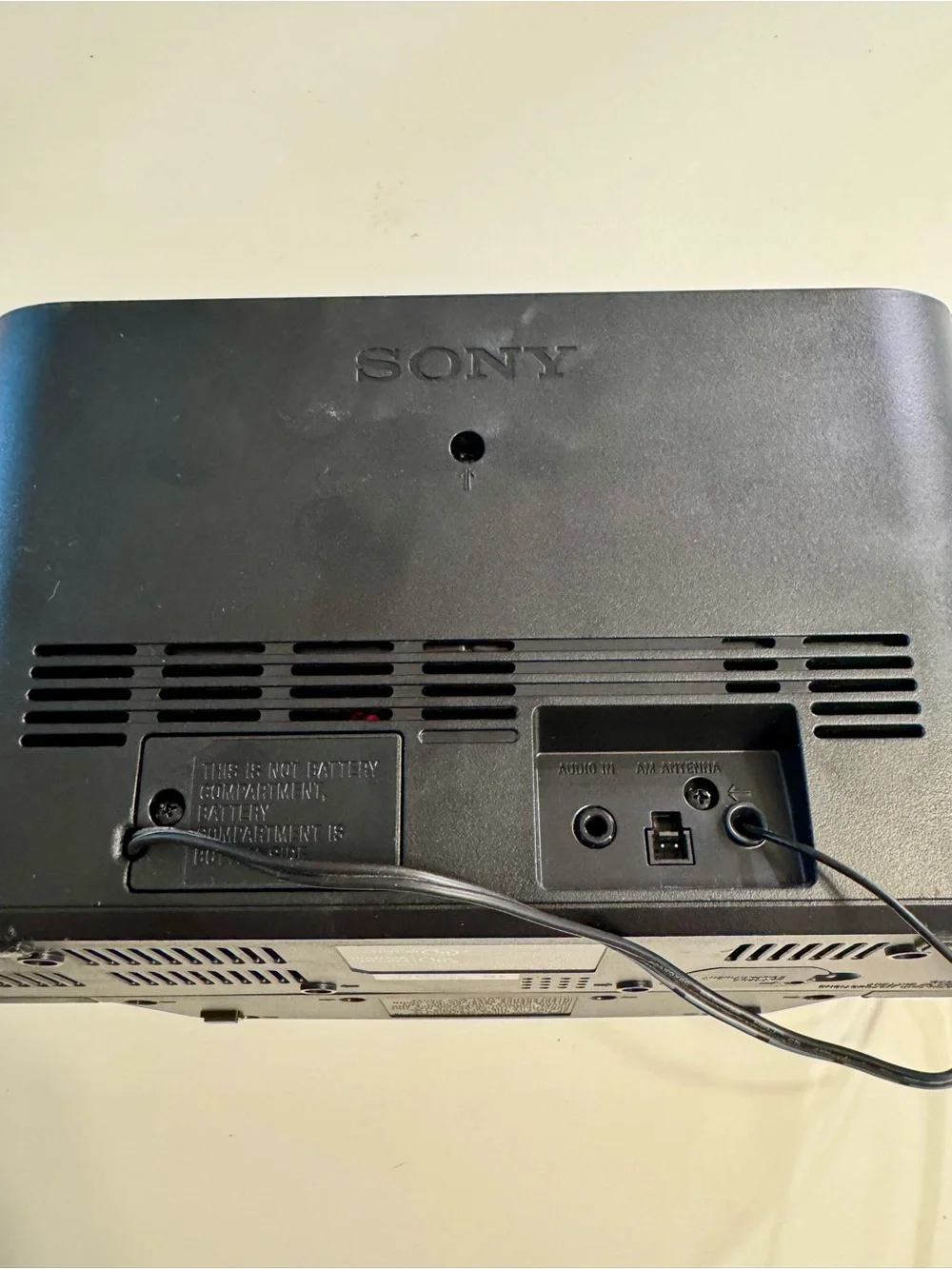 Sony Black Portable Docking Speaker with Built-in Connector